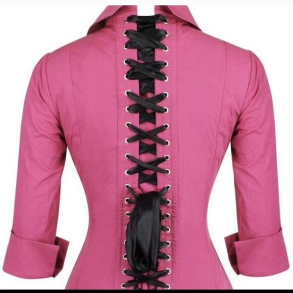 Corset Story Dusty Rose Corset Shirt - Picture 13 of 16